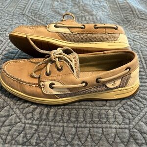 Sperry Topsider Tan Boat Shoes Women’s Sz 7.5